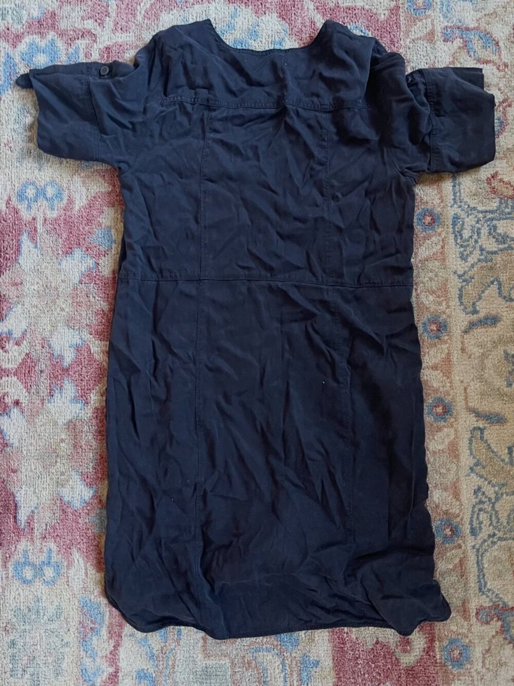 Pilcro & the Letterpress Anthropologie Black Utility Shirt Dress Size M - Picture 3 of 6